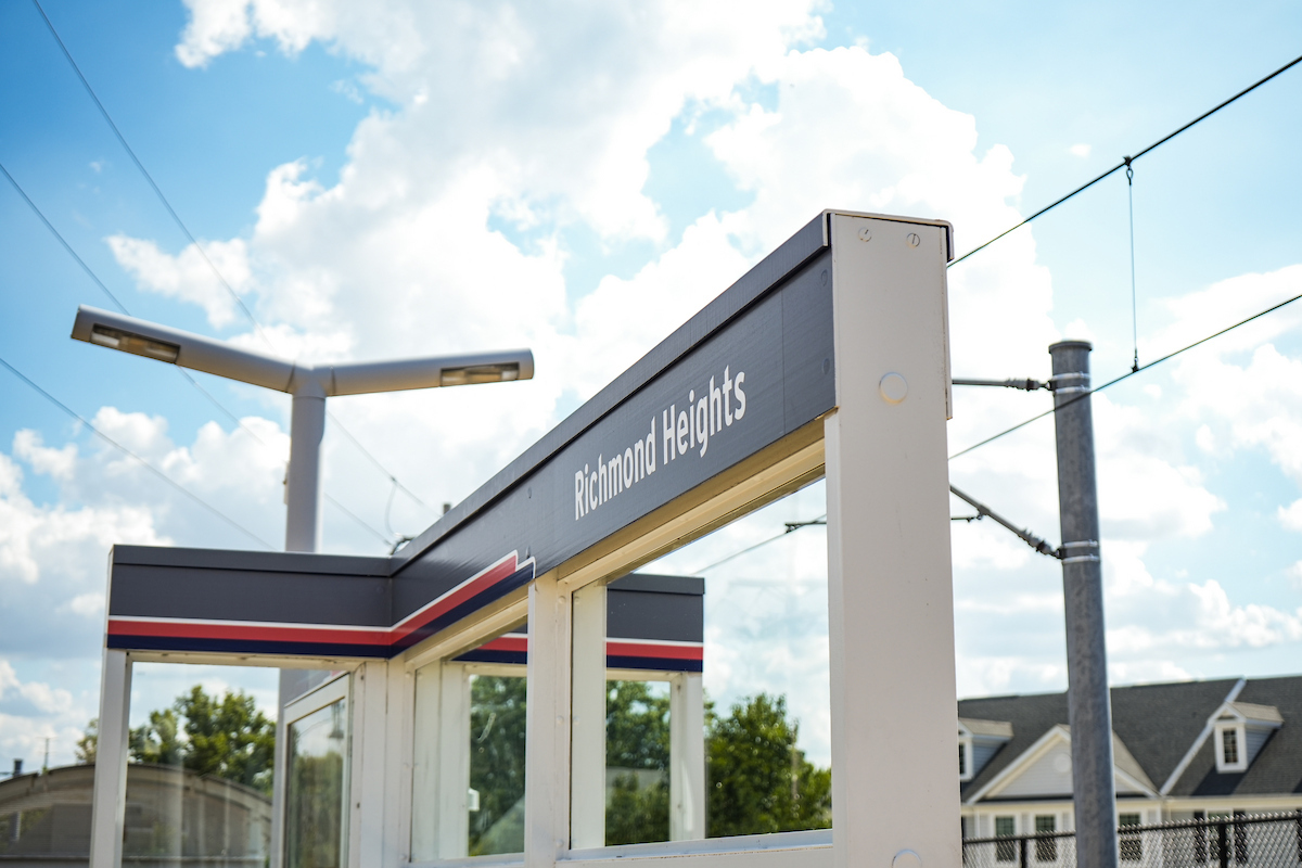 Richmond Heights Station sign
